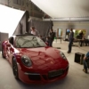 Ukázka z natáčení v ateliéru A včetně automobilu Porsche