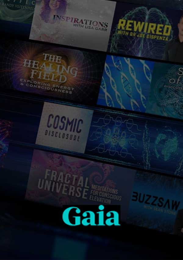 zvuk reference 06 Gaia TV Logo Gaia TV s grafiky jejich pořadů